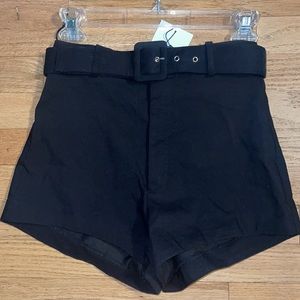 Black Belted Zara Shorts